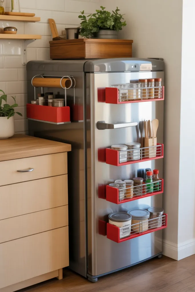 Use Magnetic Storage on the Refrigerator