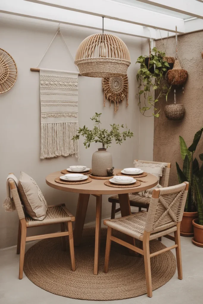 Cozy Boho Dining Area