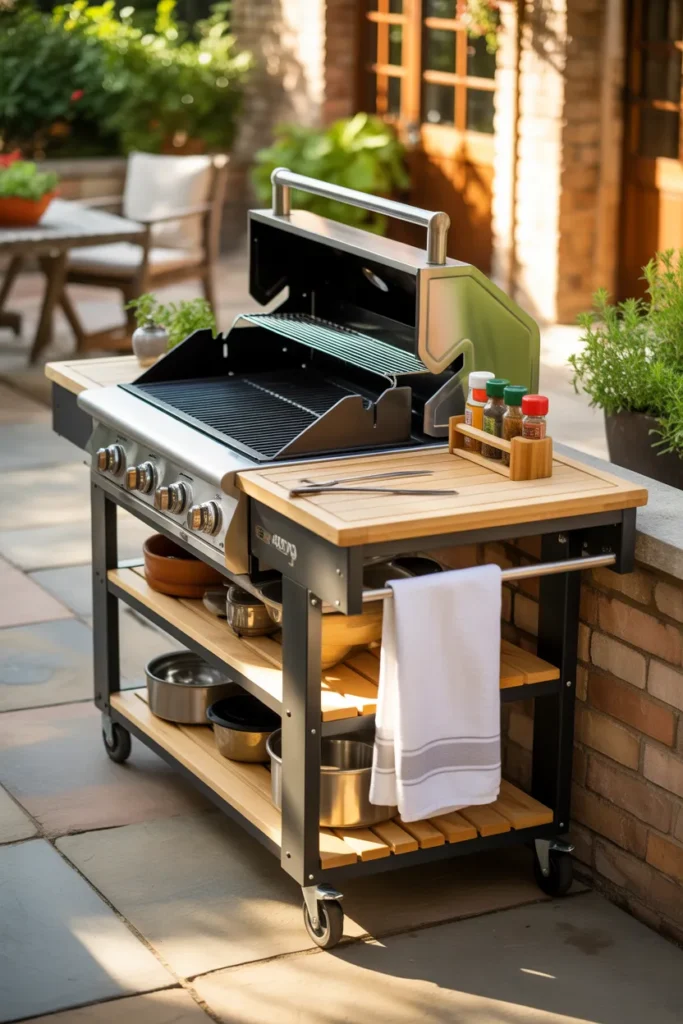 Portable Outdoor Kitchen Cart