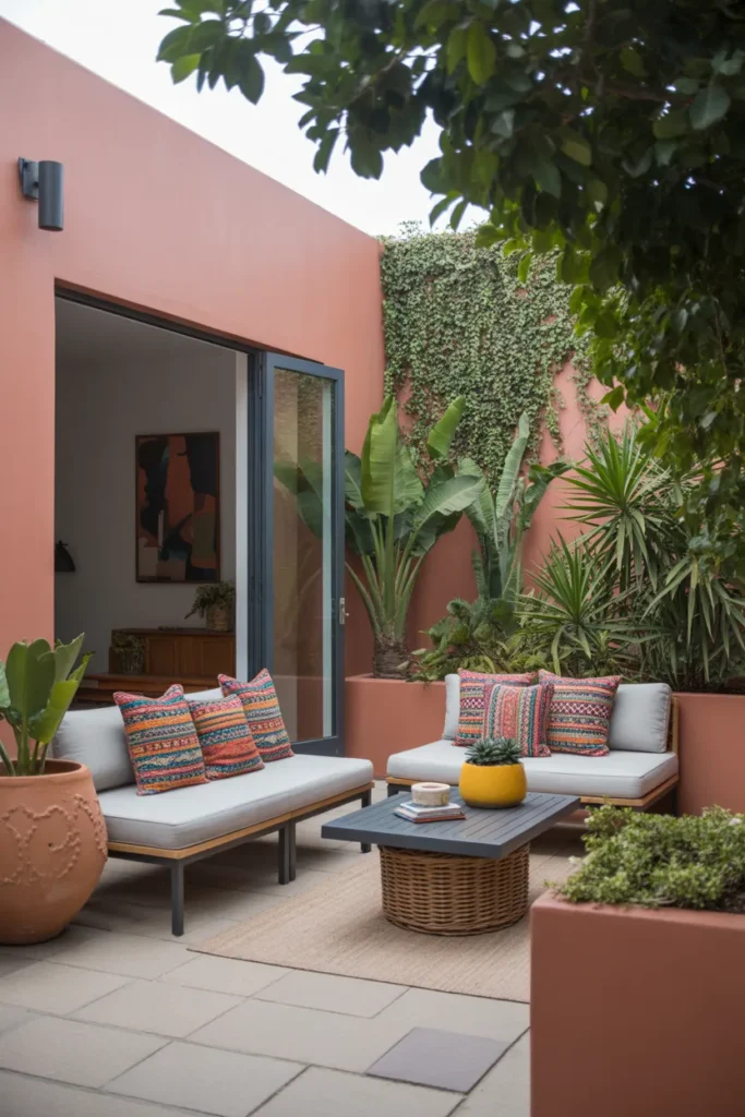 Contemporary Mexican Outdoor Patio