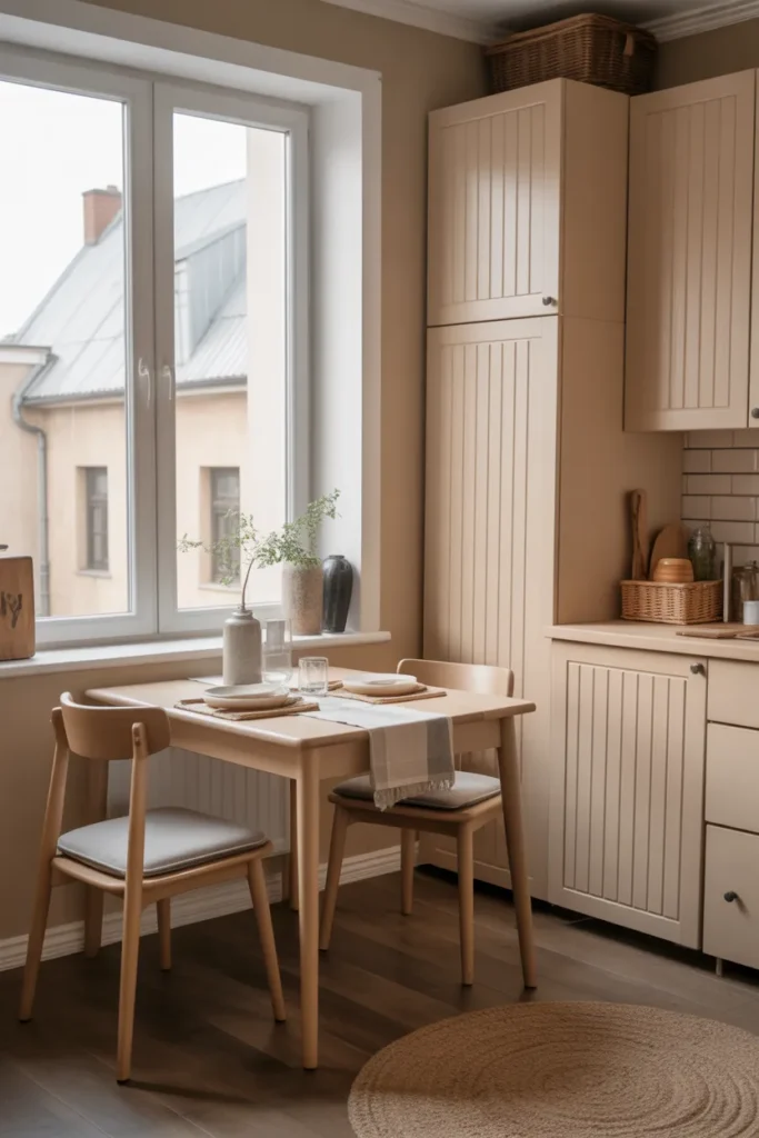 Small Farmhouse Kitchen Table for Cozy Spaces