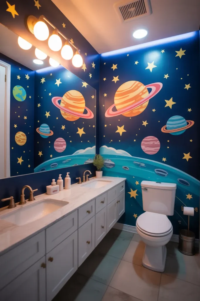 Space-Themed Bathroom