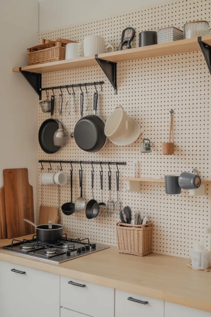 Install a Pegboard for Flexible Storage