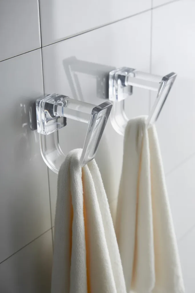Clear Acrylic Towel Hooks