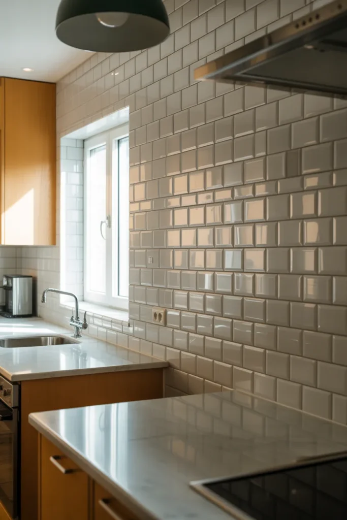 Reflective Backsplash Tiles