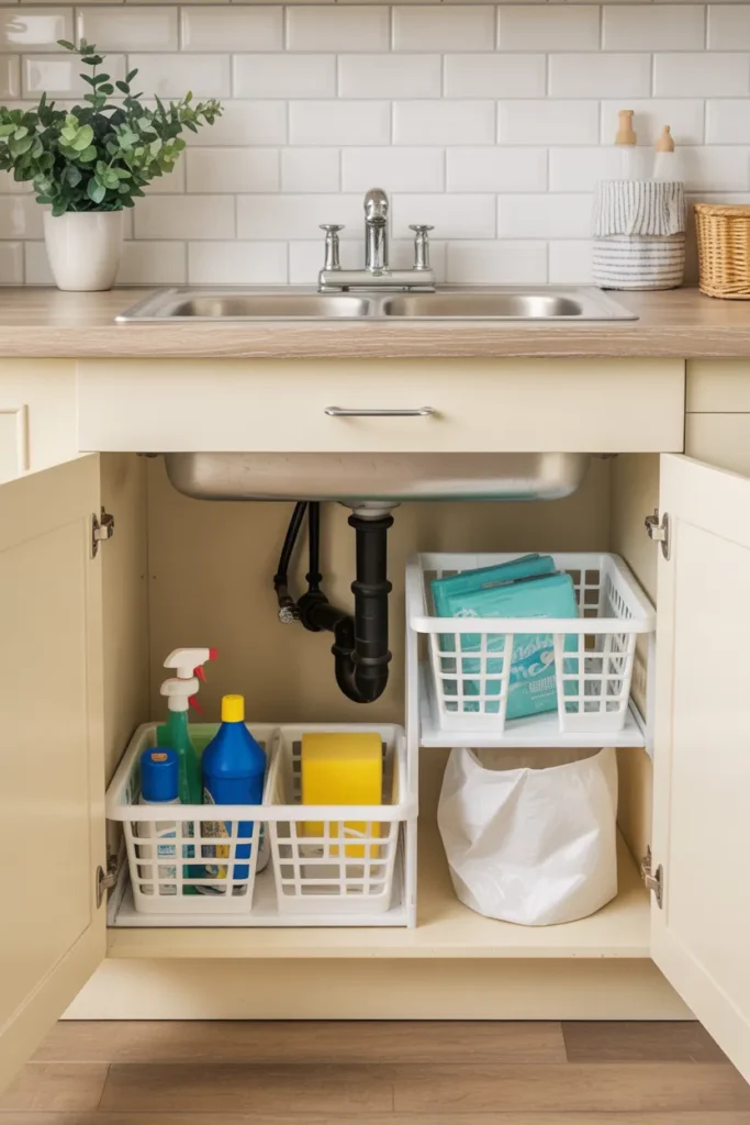  Use Under-Sink Organizers