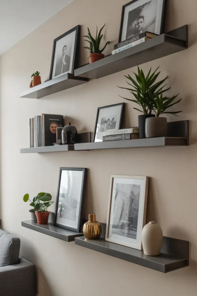 Decorate with Floating Shelves