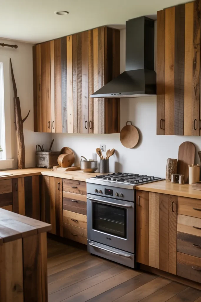 Reclaimed Wood Farmhouse Cabinets