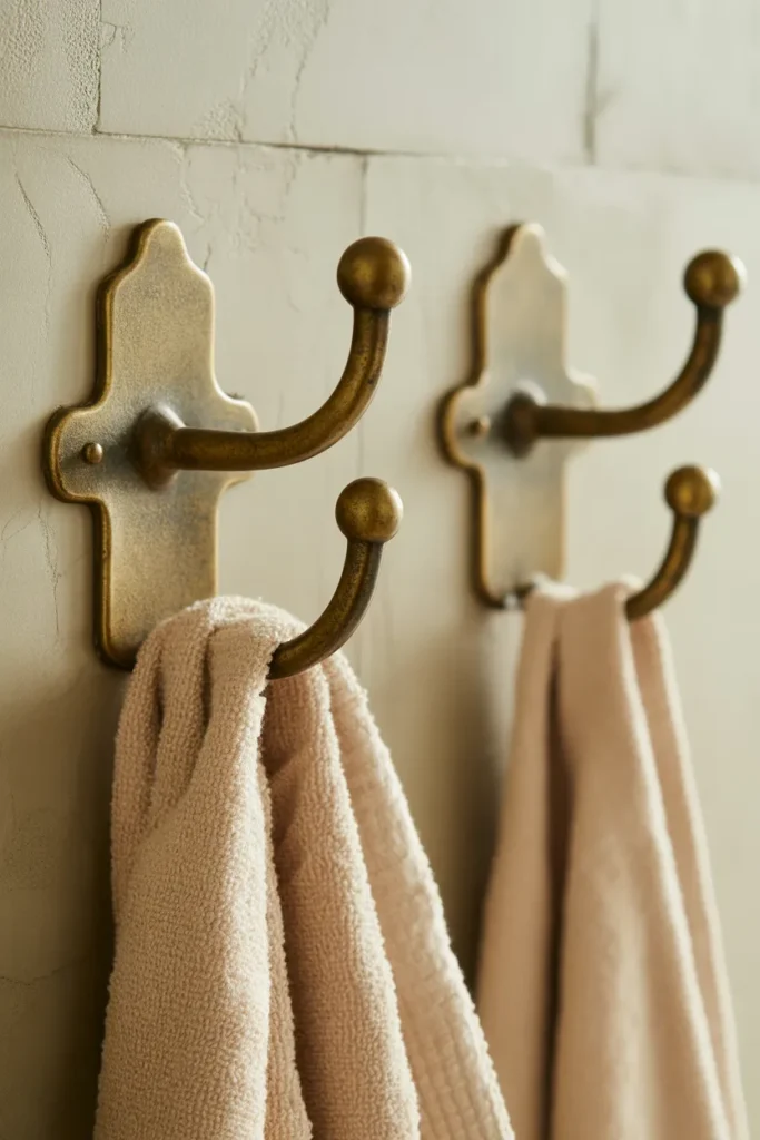 Vintage Brass Wall Hooks