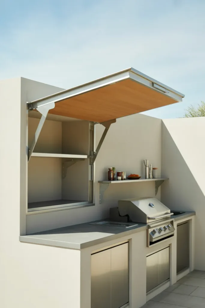 Fold-Down Counter Kitchen