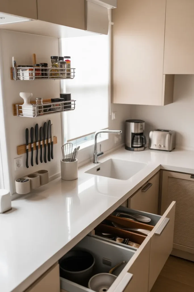  Keep Countertops Clear with Smart Storage