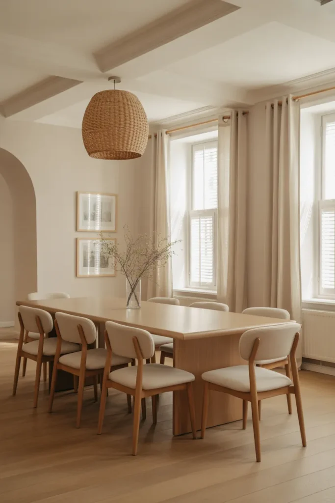  Neutral Toned Dining Room