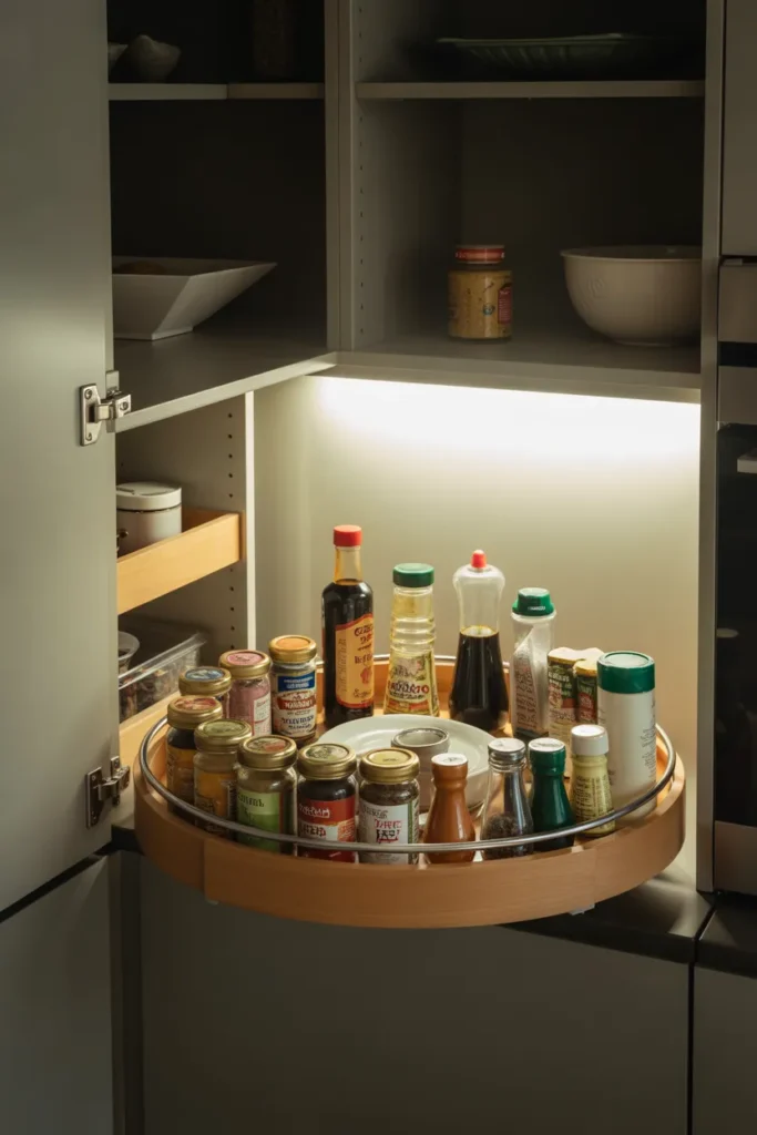  Use Lazy Susans in Cabinets