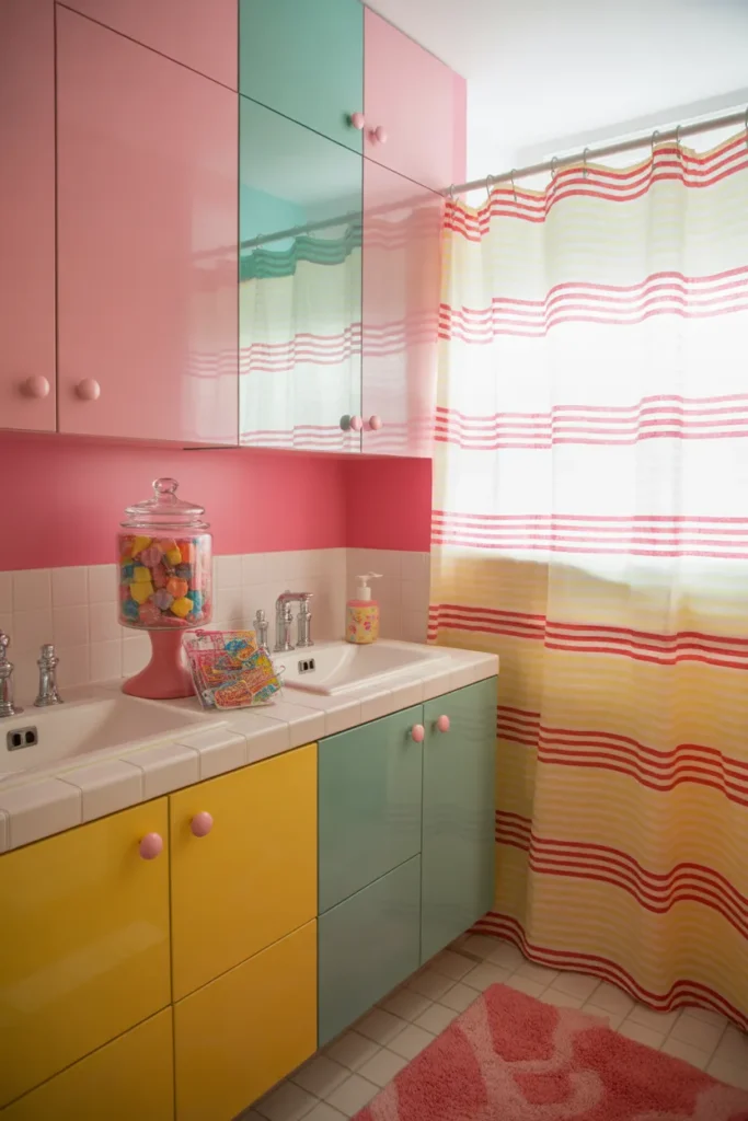   Candy Color Bathroom