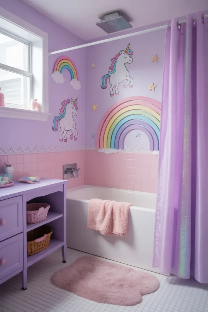  Magical Unicorn Color Bathroom