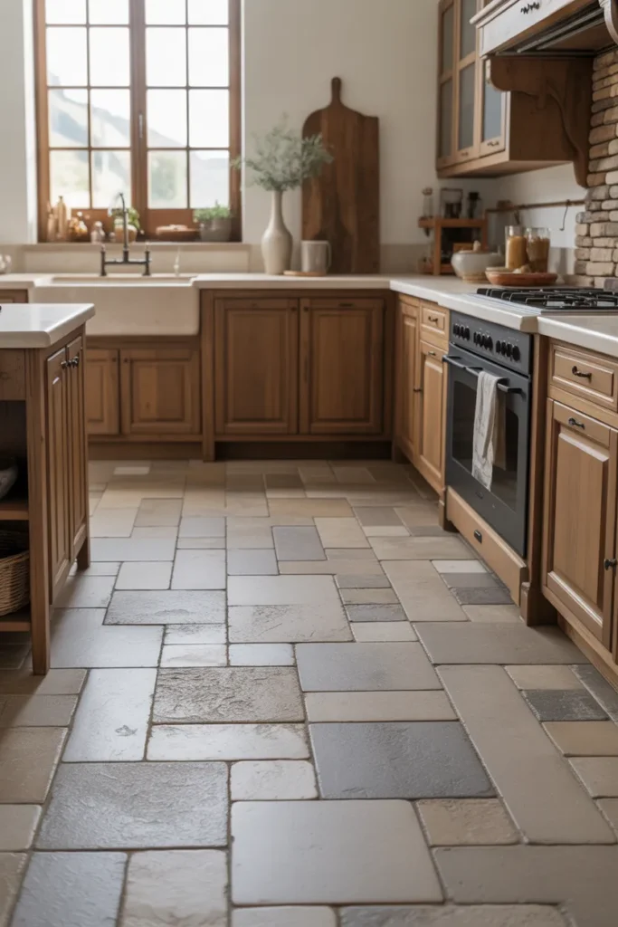Neutral Tile Flooring with Natural Texture