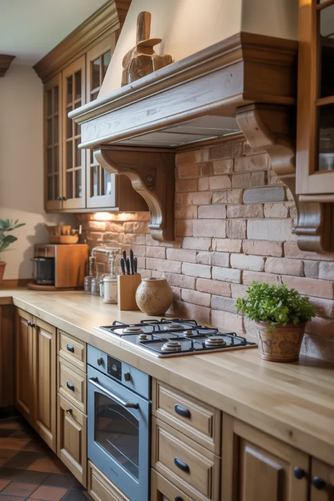 Stone Backsplash for Authentic Italian Charm
