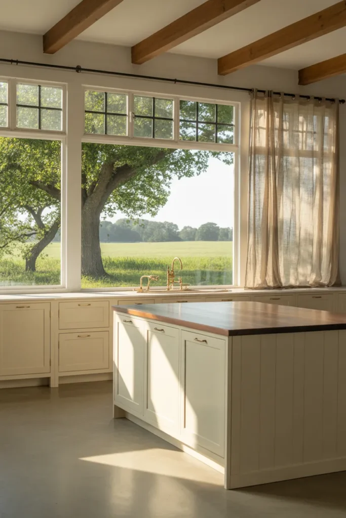Natural Light with Large Farmhouse Windows