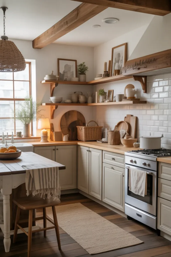 Warm and Inviting Farmhouse Kitchen Styling