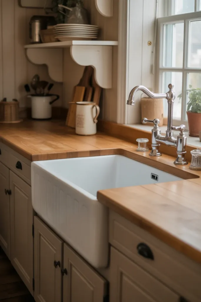 Farmhouse Sink as a Cozy Focal Point