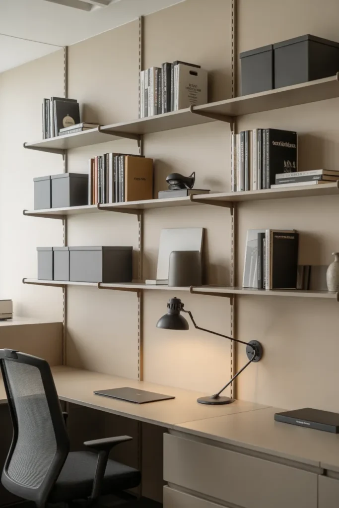 Wall-Mounted Shelving For Organized Storage