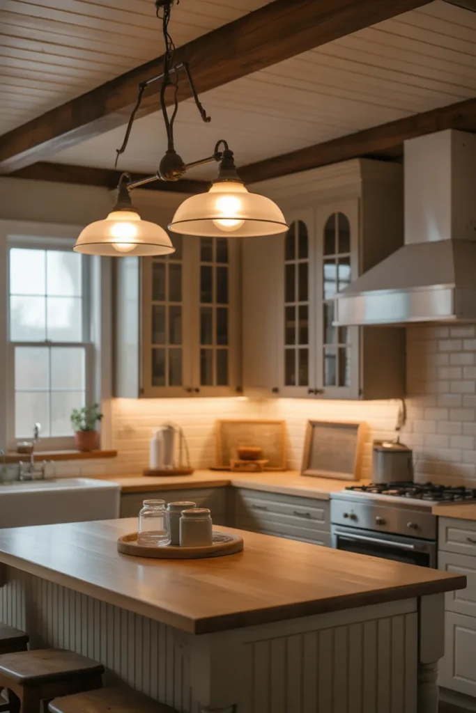 Vintage-Inspired Lighting for Farmhouse Style