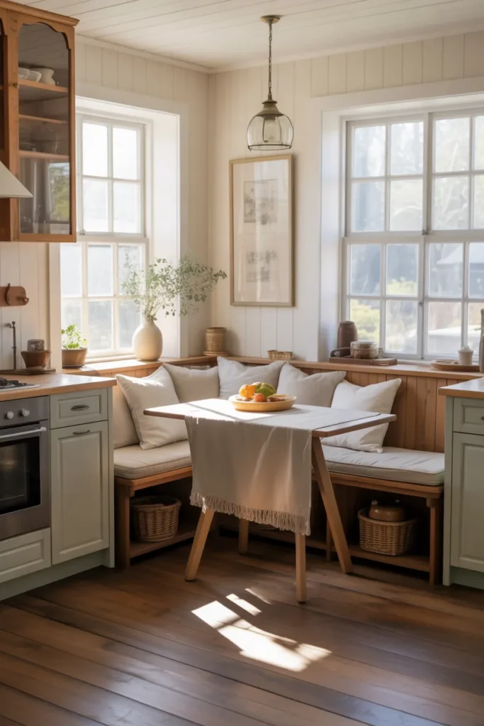 Cozy Breakfast Nook With Farmhouse Style