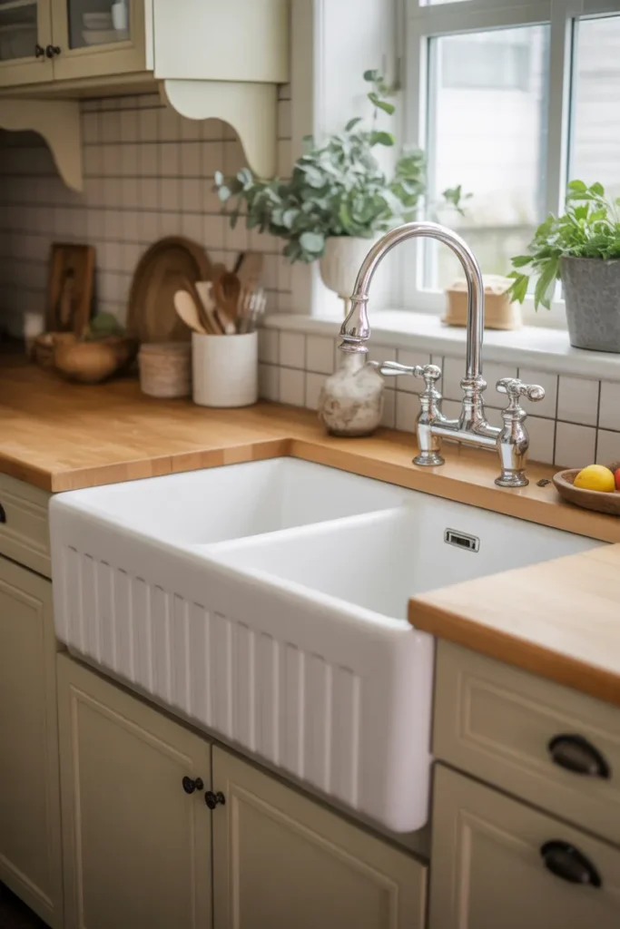 Farmhouse Sink as the Focal Point