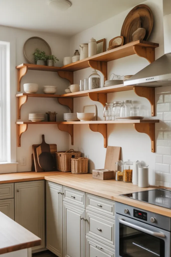 Open Shelving for a Light and Airy Look