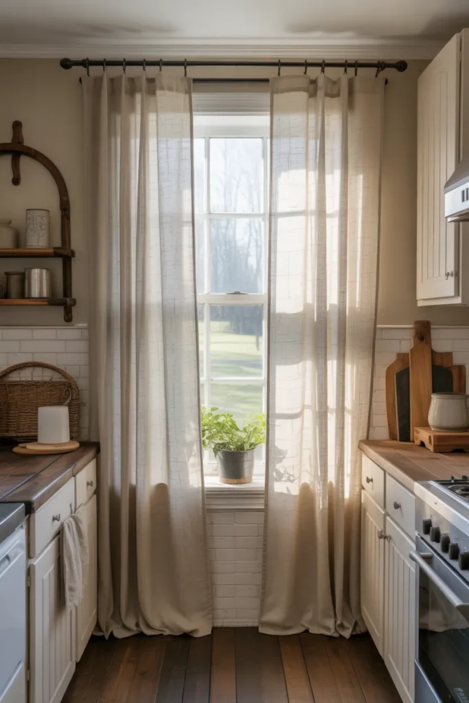 Soft Linen Curtains for a Cozy Touch