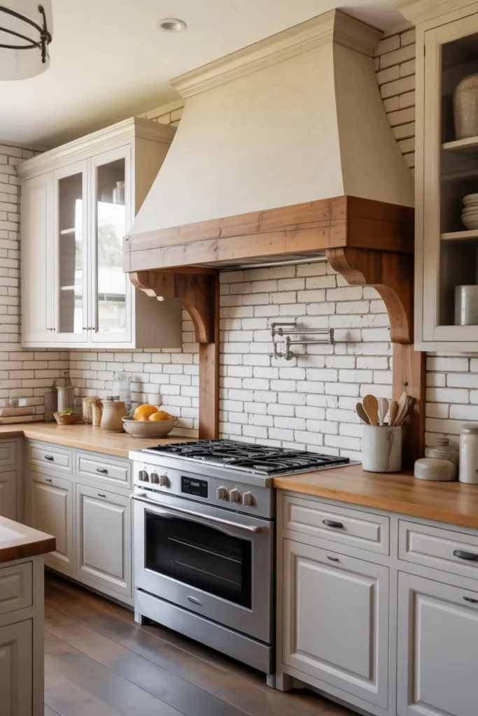 Statement Range Hood With Farmhouse Style