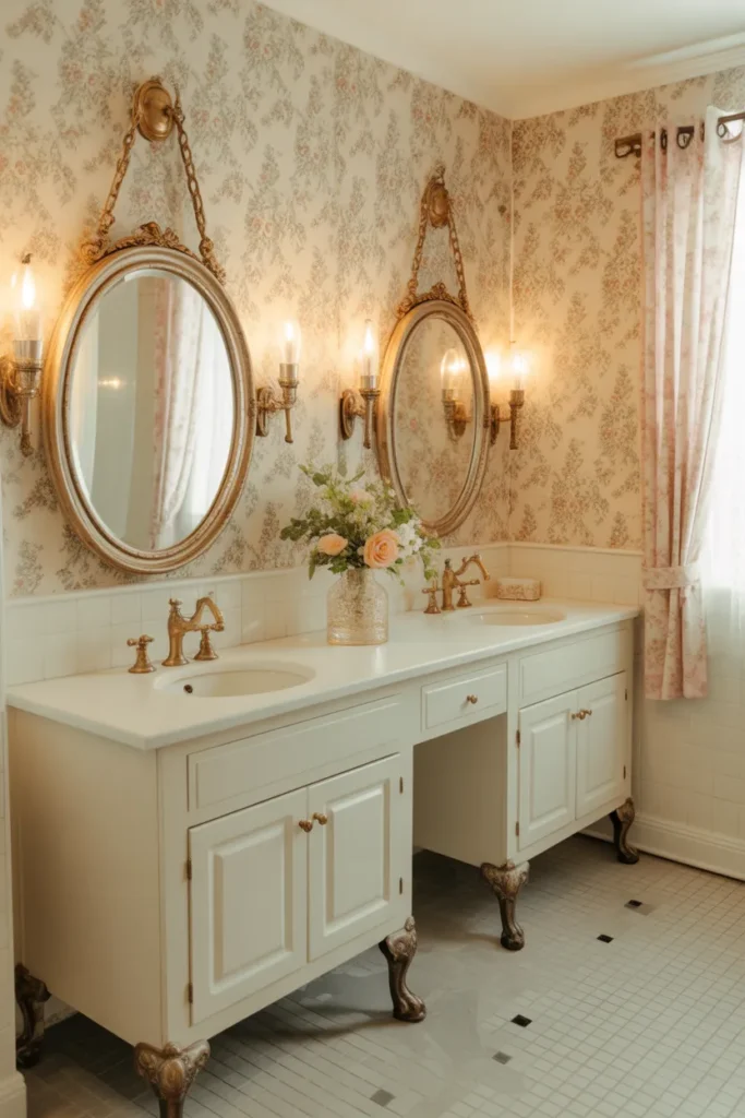 Dark Moody Jack and Jill Bathroom