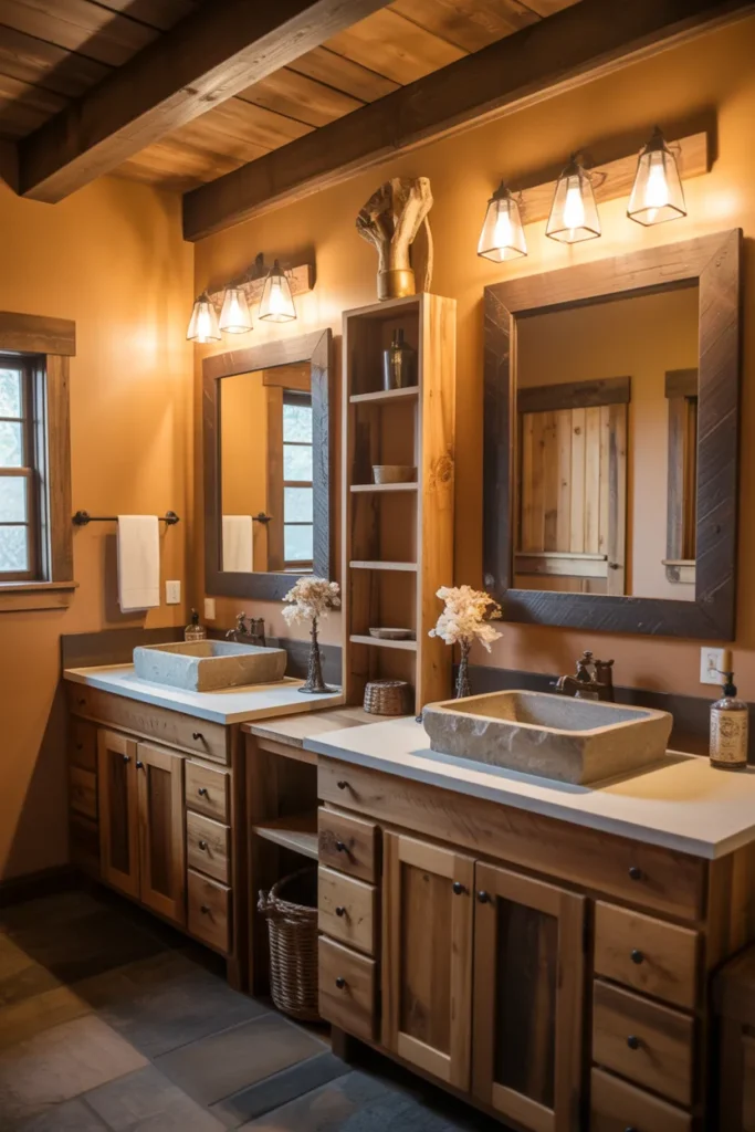 Rustic Cabin Shared Bathroom